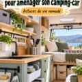 Aménagement d'un camping-car avec des accessoires IKEA, mettant en valeur la fonctionnalité et le style.