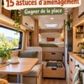 Intérieur d'un camping-car optimisé avec des rangements pratiques pour un quotidien confortable.