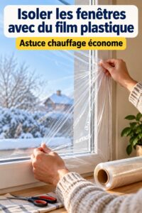 Une fenêtre bien isolée, protégée contre les courants d'air en hiver.