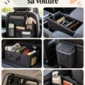 Aperçu d'une voiture bien organisée avec des accessoires de rangement